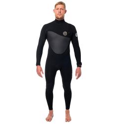 Wetsuit Rip Curl FLASHBOMB HEAT SEEKER 4/3 ZIP-FREE BLACK