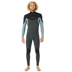 Wetsuit Rip Curl DAWN PATROL 5/3 FRONT-ZIP MINERAL BLUE 2023
