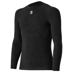 Maglia Termica Silverskin LONG SLEEVE ROUND NECK ANTHRACITE WARM